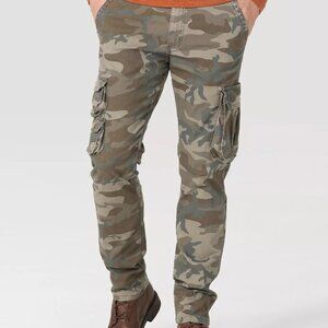 90s Grunge Military Wrangler Camo Regular Taper Cargo Pant, 36